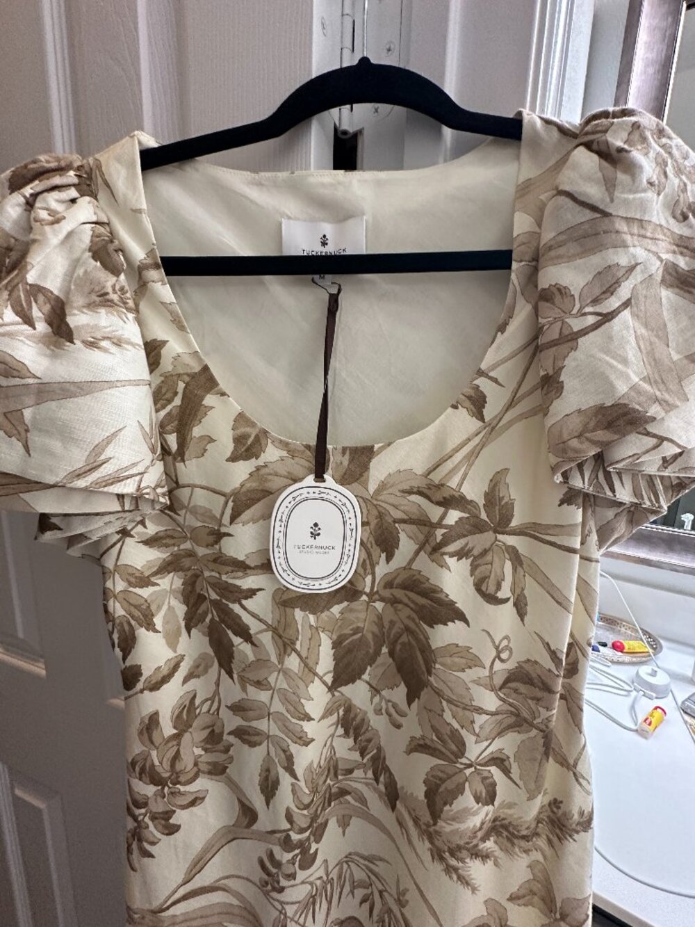 TUCKNUCK x Studio McGee Cotton Linen Lily Dress NWT Size Medium - Picture 8 of 10